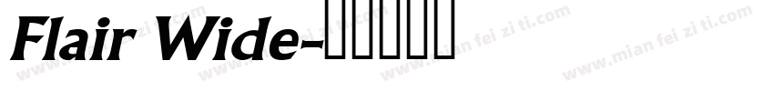 Flair Wide字体转换